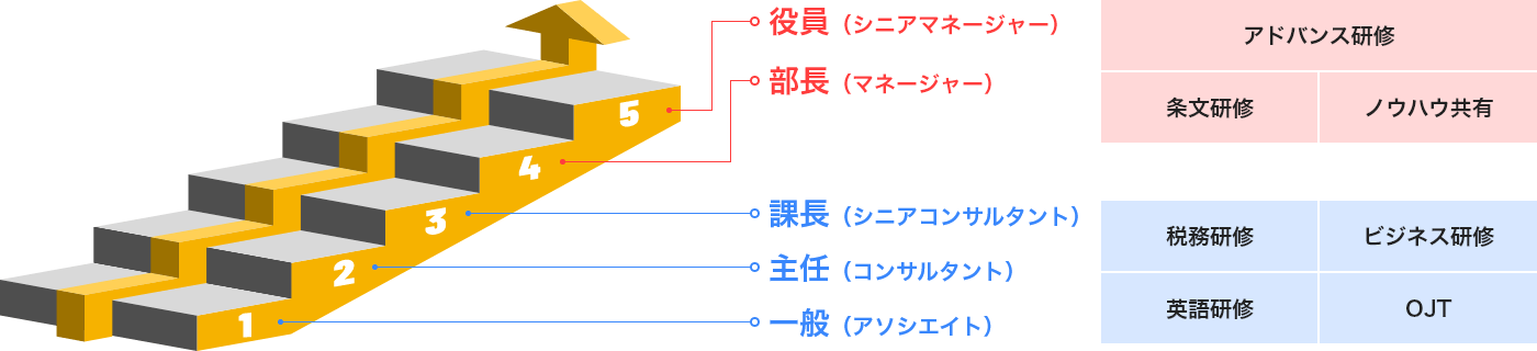 グレードごとのキャリア支援