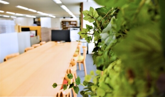 緑あふれるオフィス環境